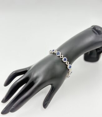 Blue Sapphire Octagonal Bracelet