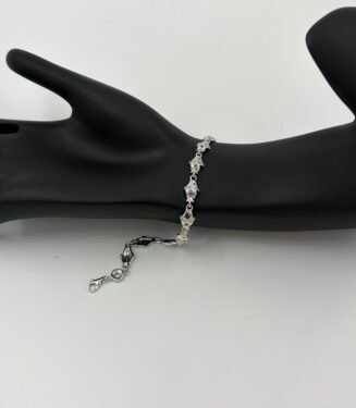 Fish Link CZ Bracelet