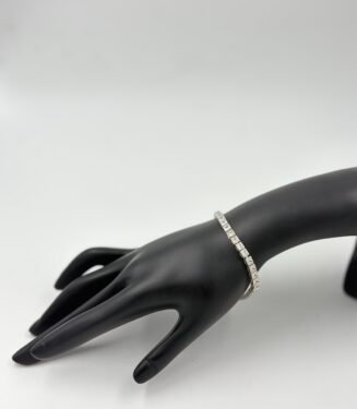 Square CZ Tennis Bracelet